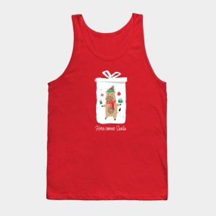 Highland Christmas Cow Funny Design Tank Top